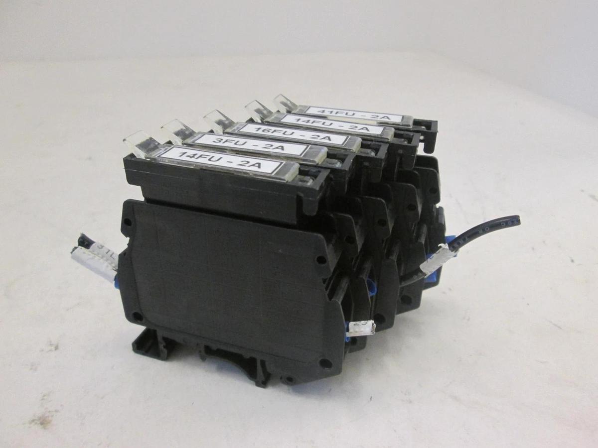 Used Phoenix Contact, Type USIG, Terminal Fuse Block, 2A, Used, Lot of 5