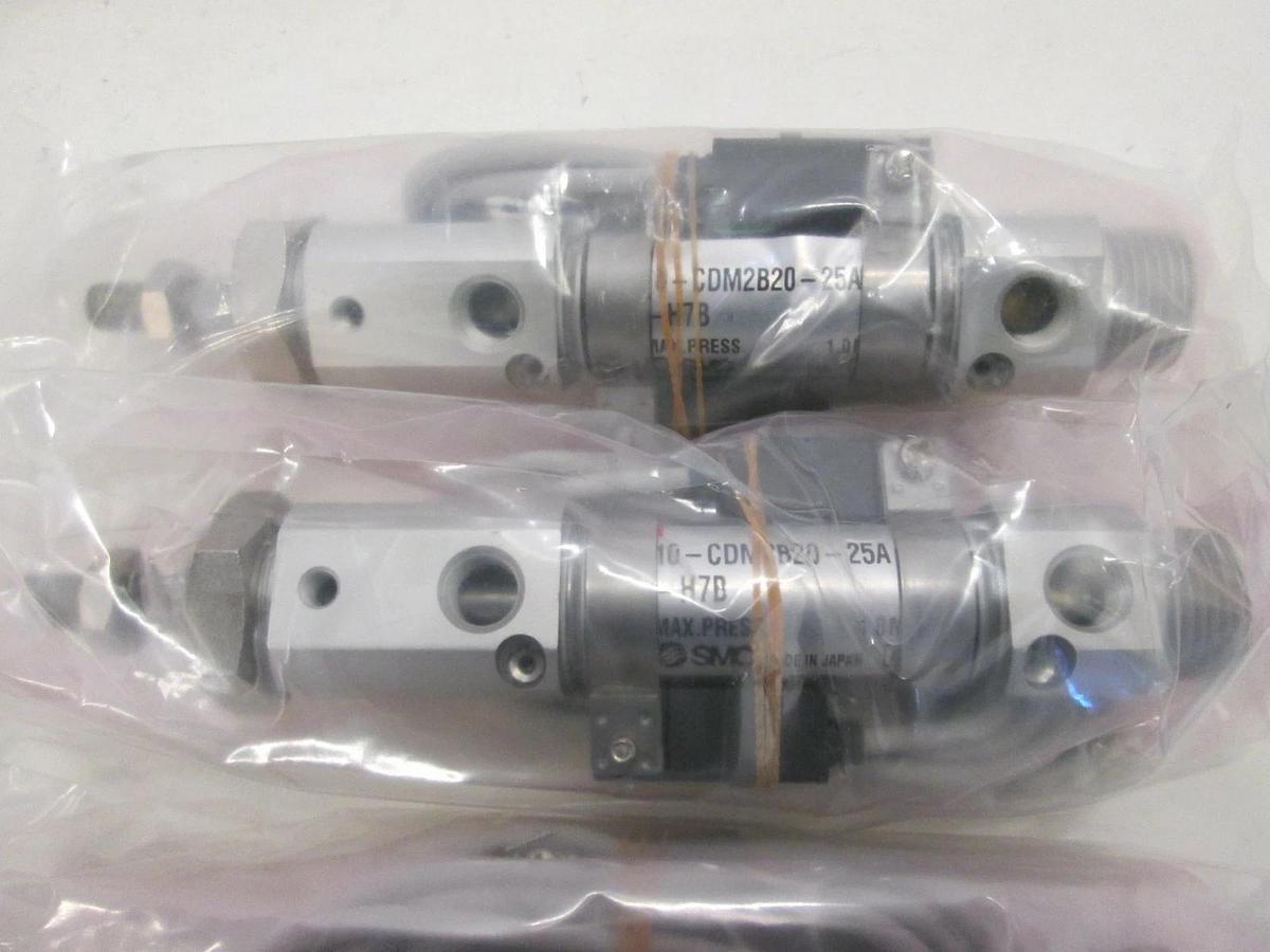 SMC, 10-CDM2B20-25A-H7B, Pneumatic Cylinder, New, Lot of 3