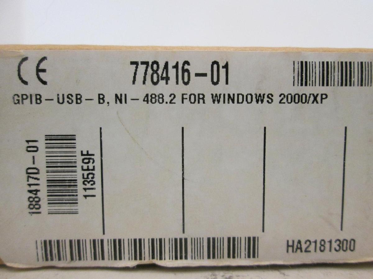 Used National Instrument, 778416-01, GPIB-USB-B, NI-488.2, NIB