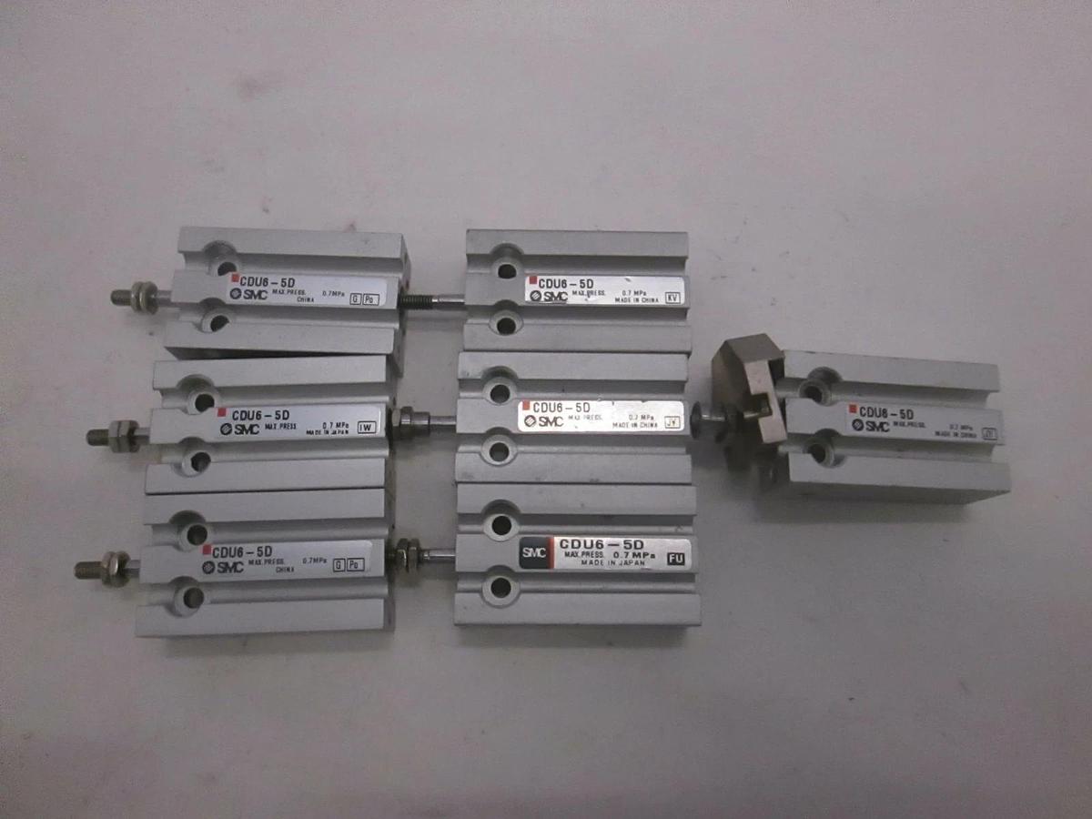 Used SMC, Compact Cylinder, CDU6-5D, Used, Lot of 7