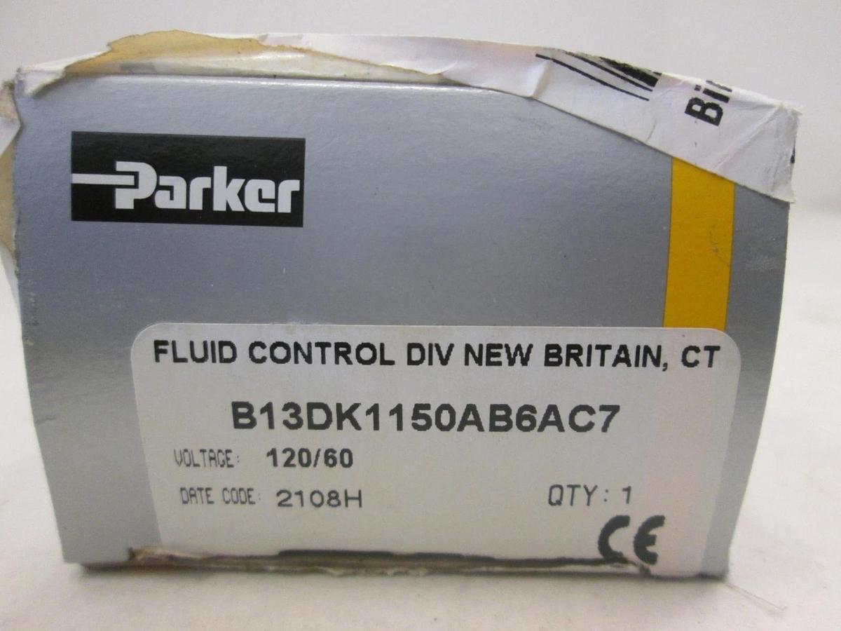 Parker, B13DK1150, Solenoid Valve, 3/64 Orifice, 120/60Hz, 150 PSI, New