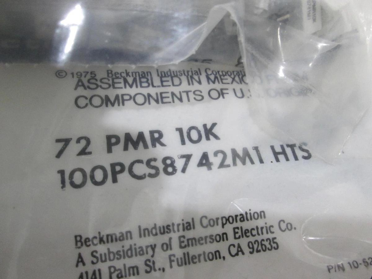 Beckman, 72 PMR 10K, 8742M1.HTS, Resistor, New, Lot of 170