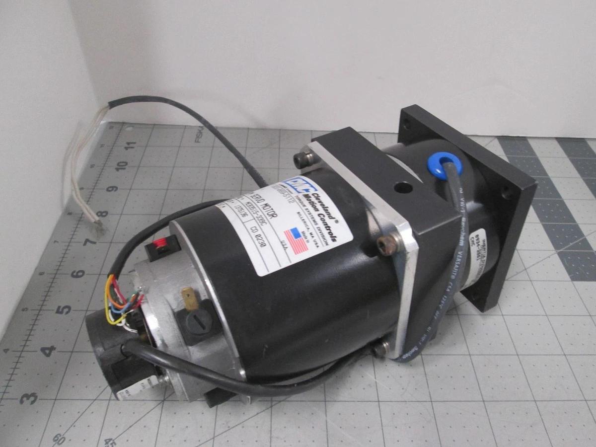 Used CMC, MEB3528-339C, Servo Motor w/ 8934-2661, 24 VDC, Used