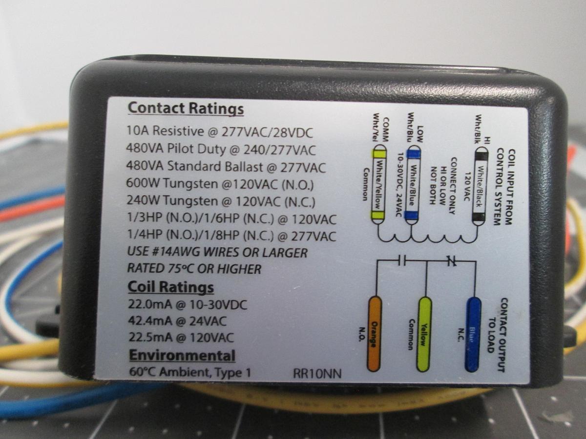 Used Johnson Controls, RR10NN, Ready Relay 10A SPDT Pilot Relay Lot Of 2 Used