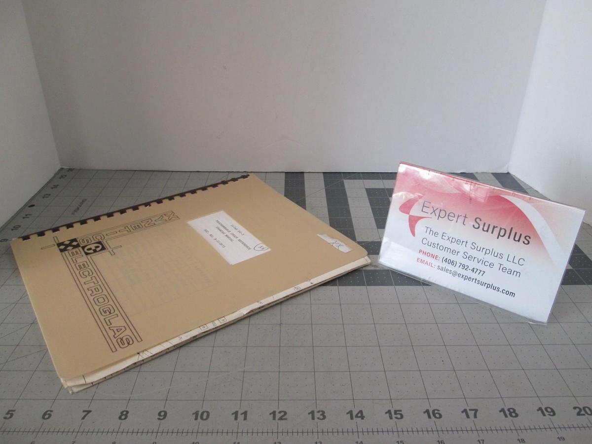 Used Electroglas, Model 1034x PZ-3, Programmable Chuck Reference DWG Manual, Used