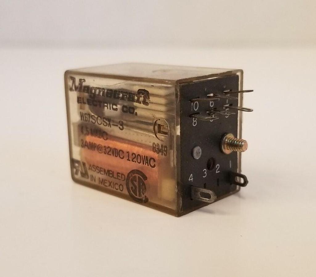 Used Magnecraft W67SCSX-3 Relays, Lot of 2, Used