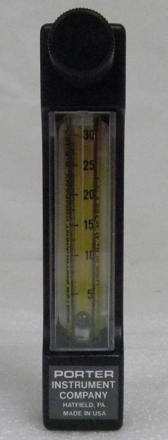 Used Porter B-2063 Flowmeter, 0-30, NEW Watkins Johnson 907023-003