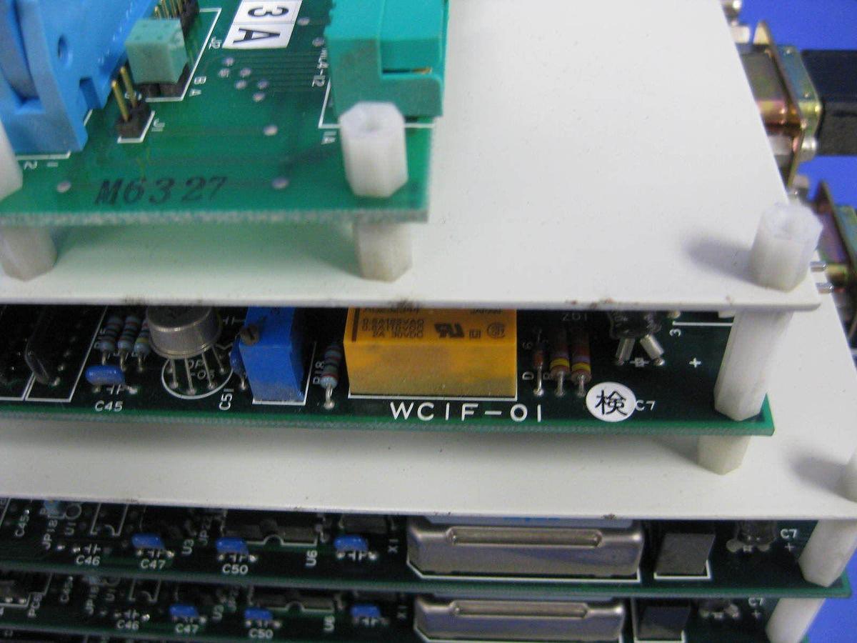 Used TEL Tokyo Electron T-Bawl Control Unit PCB Assembly w/ (5) MDIF-01A-1 & WCIF-01