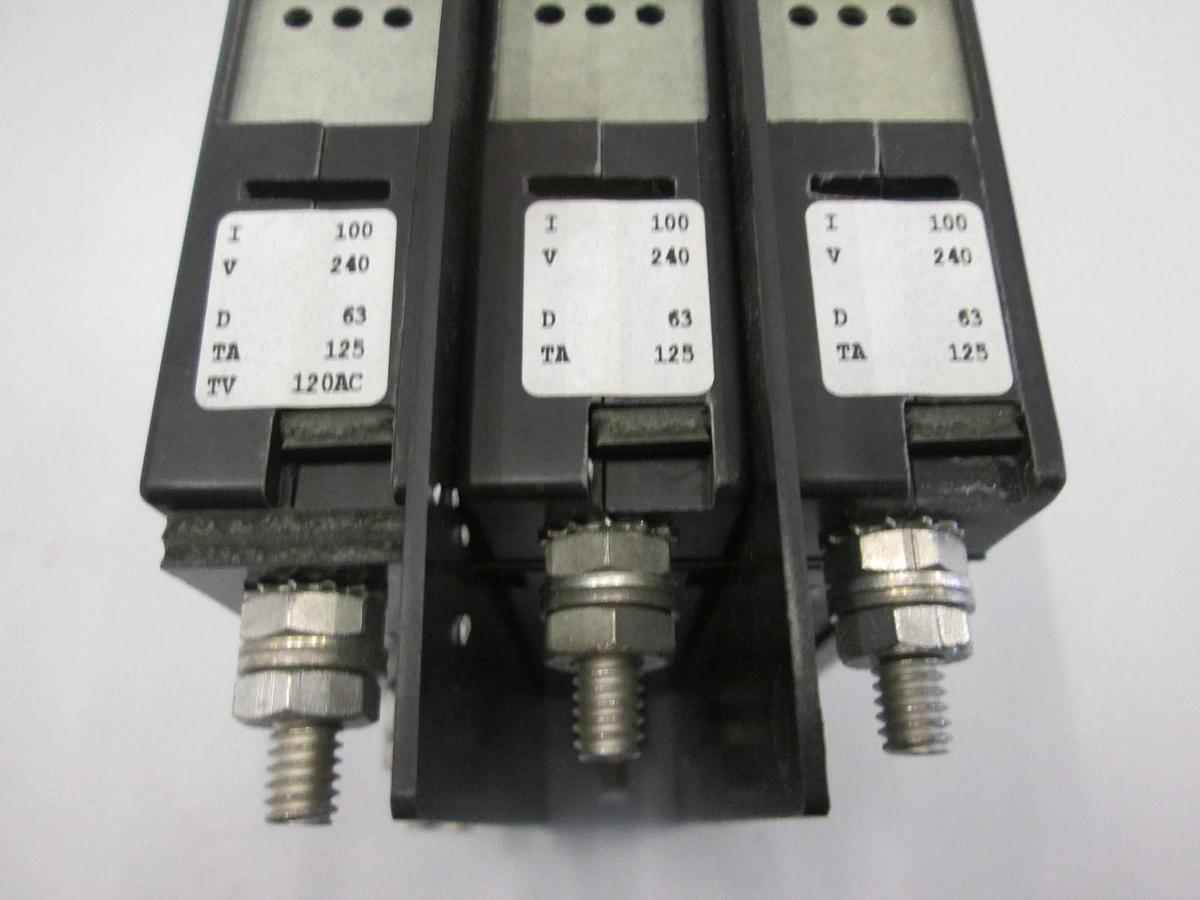 Used Airpax, LR26229-209-3, Circuit Breaker, 3 Pole, 100A, Used
