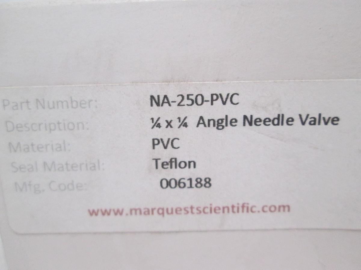 Used Marquest Scientific, NA-250-PVC, Throttle Master Needle Valve, New
