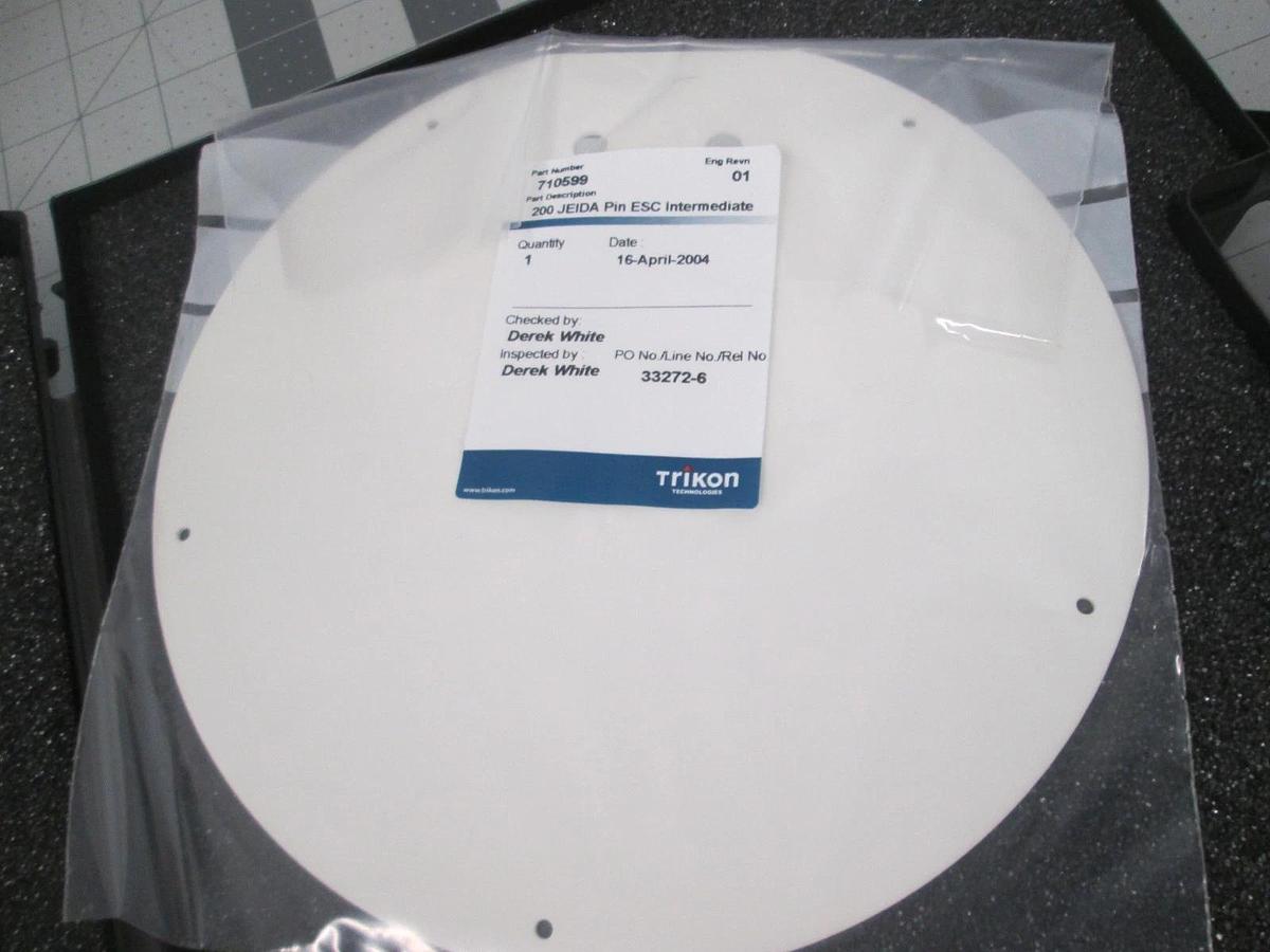 Used Trikon, Electrostatic Chuck Platen Shield, 200 JEIDA, 710599, New