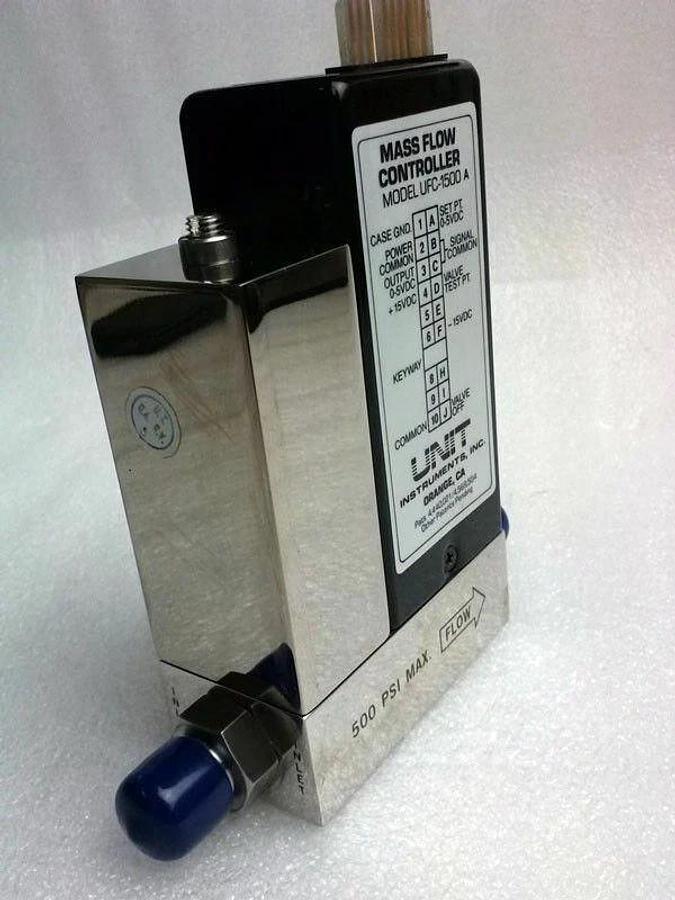 Used Unit UFC-1500A, Mass Flow Controller, Gas- (CH3 O)3B, Range- 25 SCCM, 1/4" M I/O