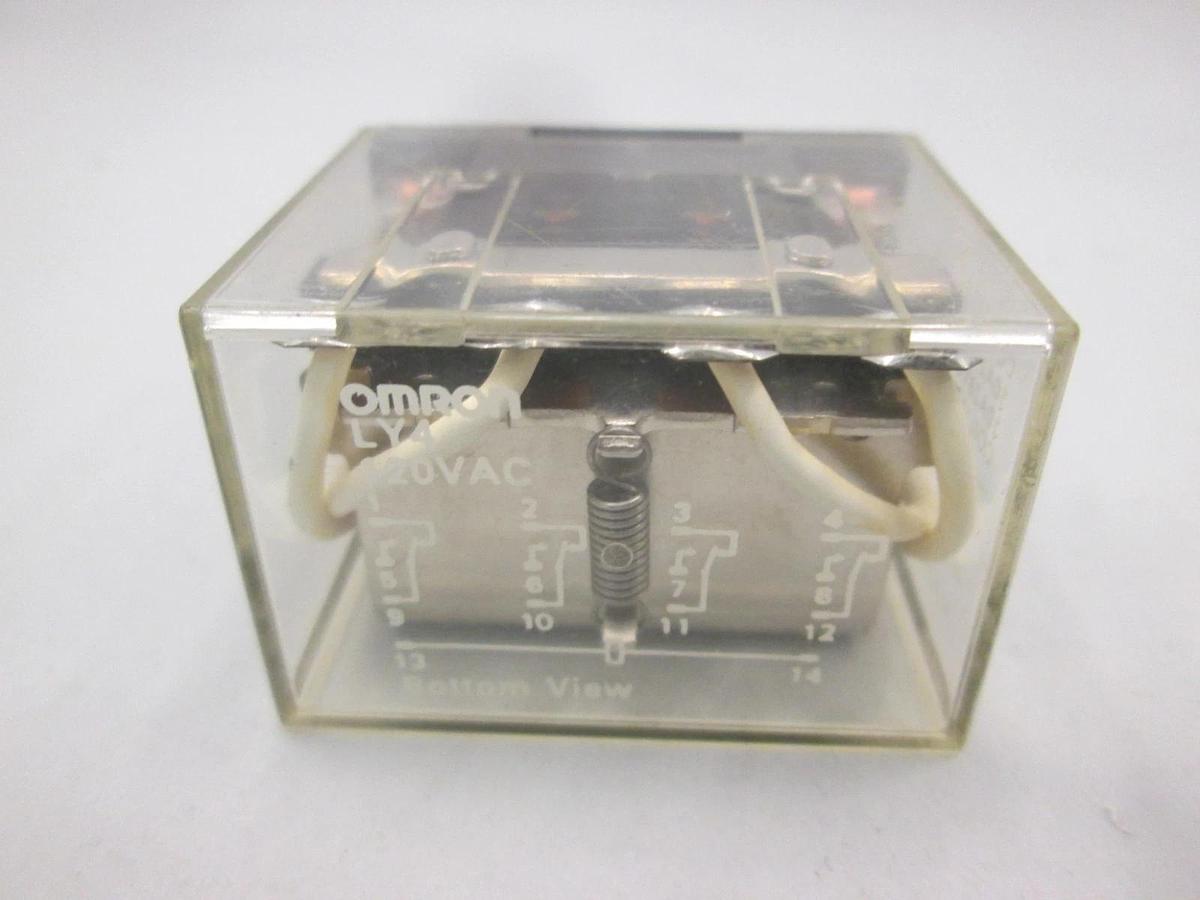 Used Omron, LY4, Relay, 120 VAC, Used