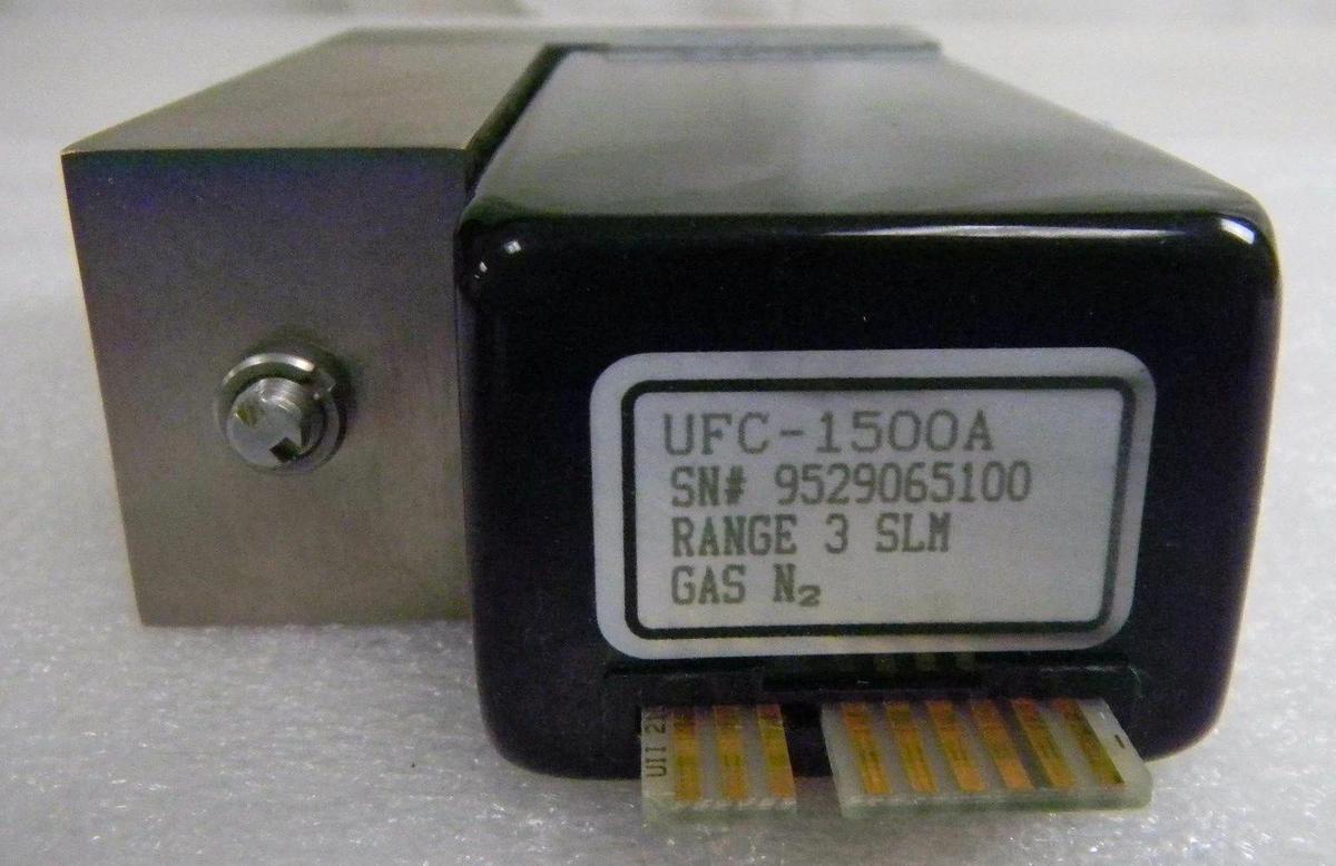 Used Unit UFC-1500A, Mass Flow Controller, Gas- N2, Range- 3 SLM, 1/4" M I/O