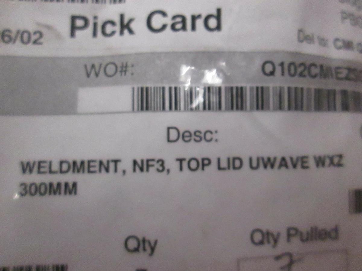 Used AMAT, 0050-26788, Weldment, NF3, Top Lid Uwave WXZ, 300MM, New