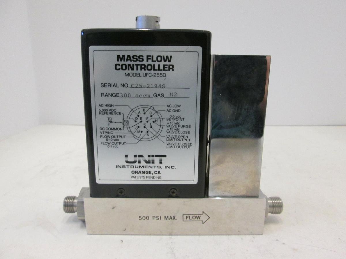 Used Unit UFC-2550, Mass Flow Controller MFC, N2, 300 SCCM, Used