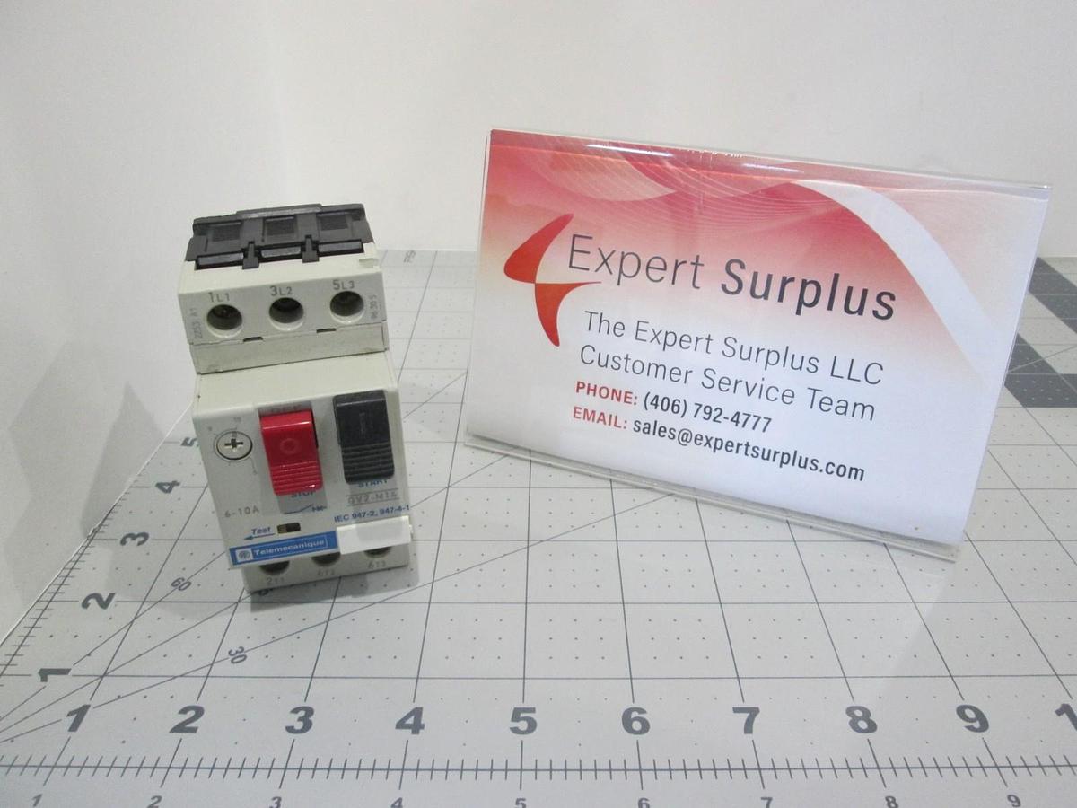 Used Telemecanique, GV2-M14, Manual Mode Starter Circuit, Used
