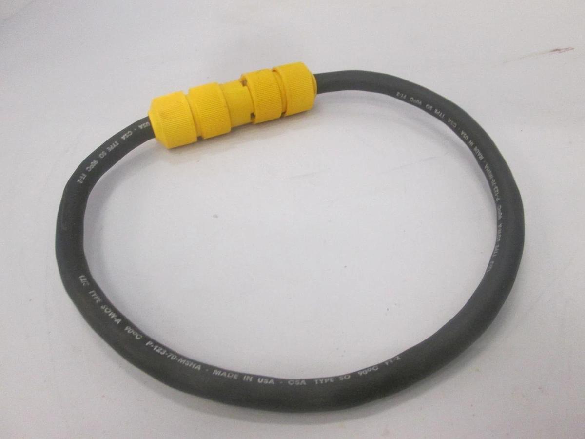 Used Carol, P-123-70-MSHA, Type SOW-A, 12/3, Power Cord Cable, 32", Used
