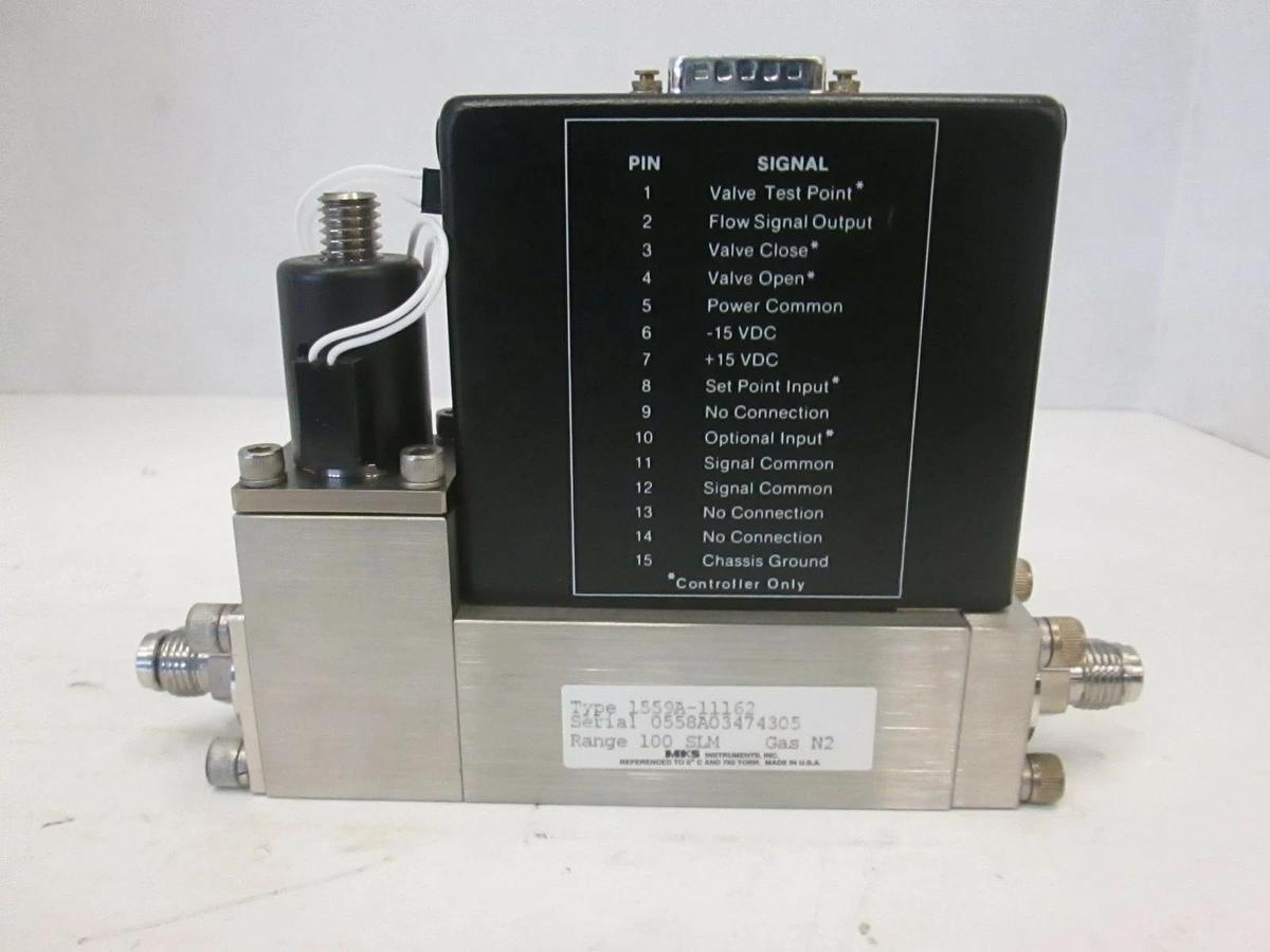 Used MKS Mass Flow Controller, 1559A-11162, 100 SLM, N2, Used