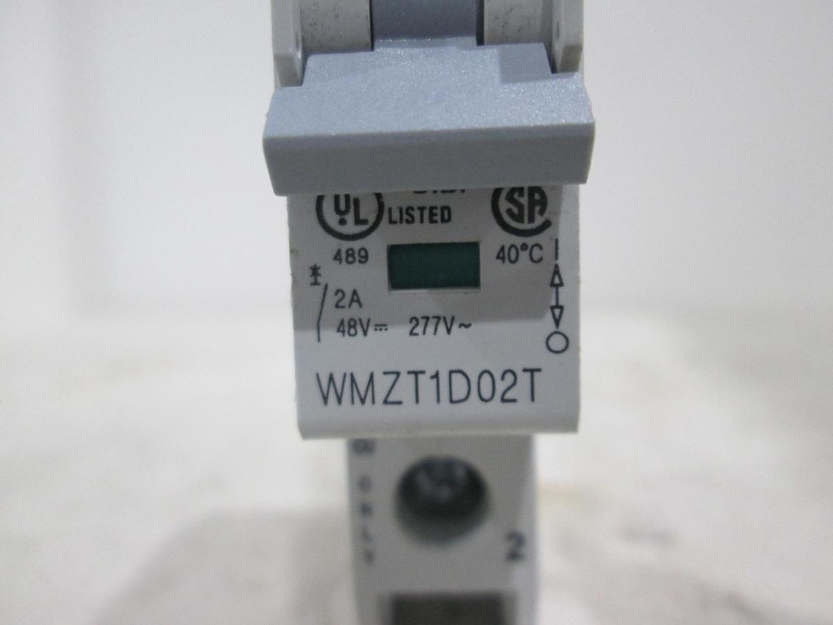 Used Eaton, WMZT1D02T, Circuit Breaker, 2A, Single Pole, Used