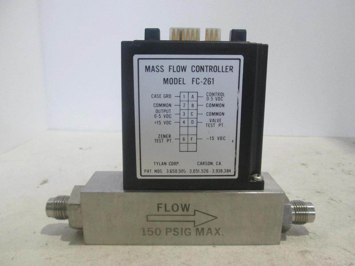 Used Tylan, FC-261V,  Mass Flow Controller, 10 SLPM, H2, Used