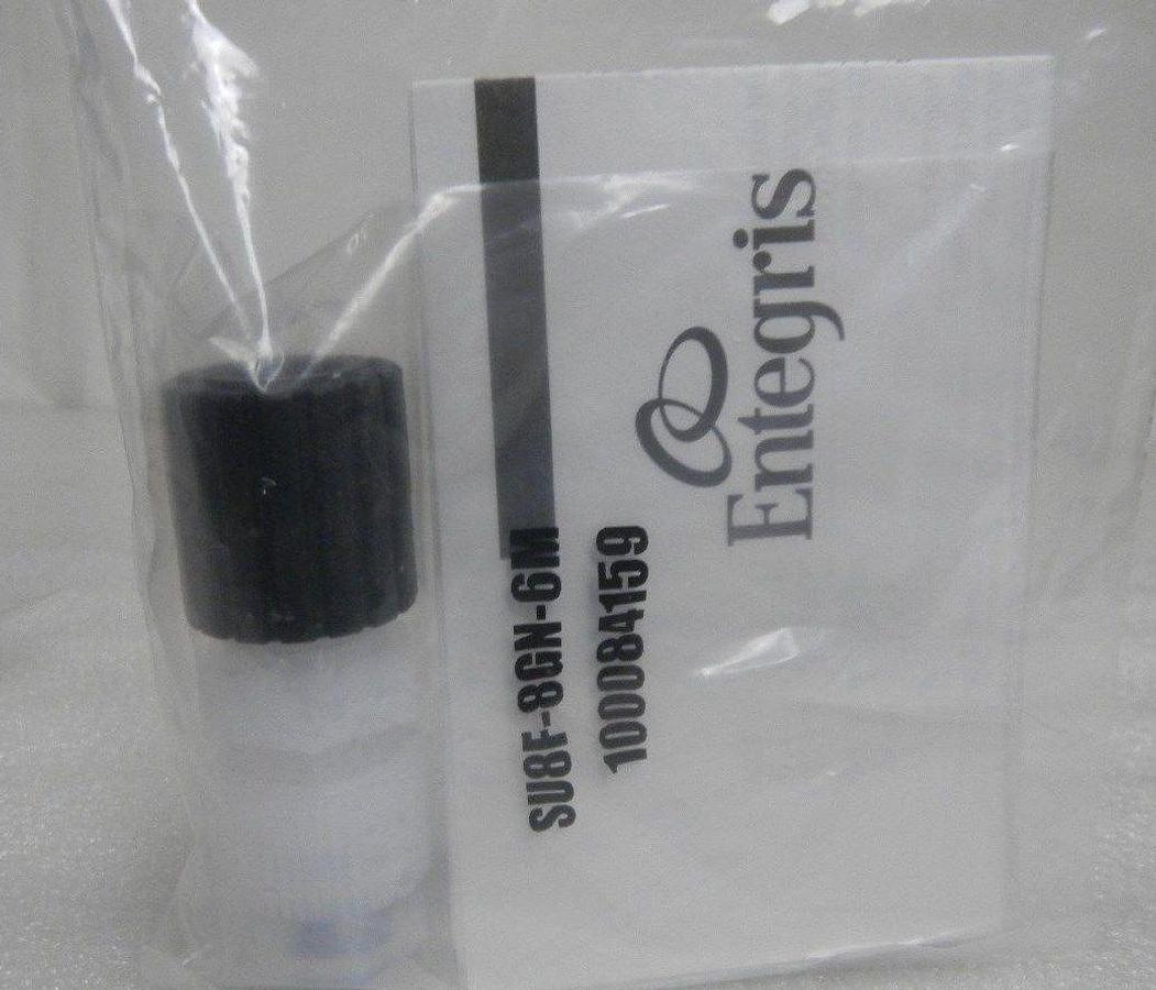 Used Entegris Fluoroware SU8F-8GN-6M, 1/2" Flaretek To 1/2" Tube Adapter, Lot of 3