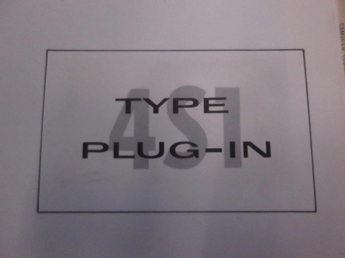 Used Tectronix Type 4S1 Plug-In Instruction Manual, Used