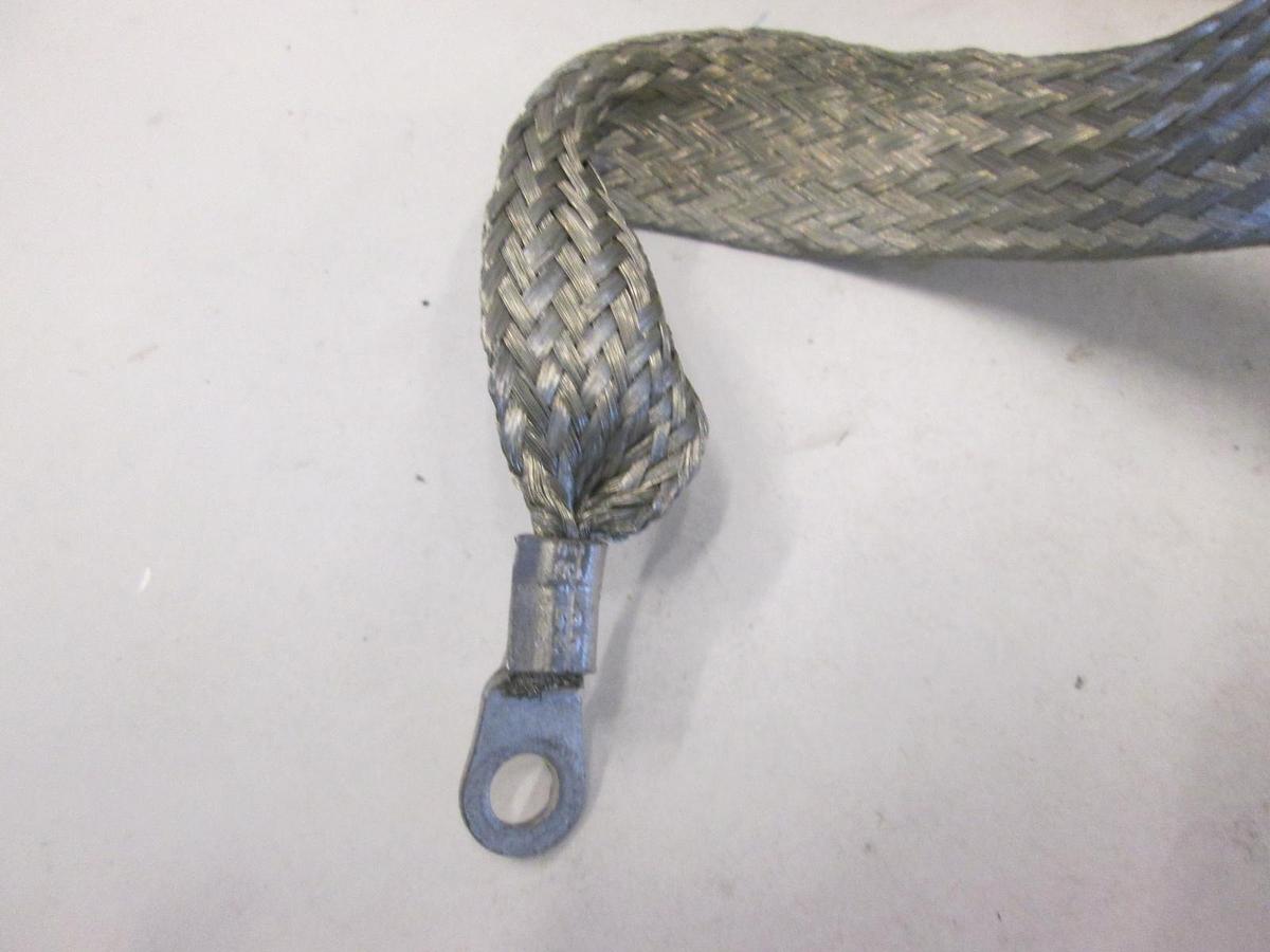 Used Terminated Ground Braid, 1/4" Lug, Used, Lot of 5