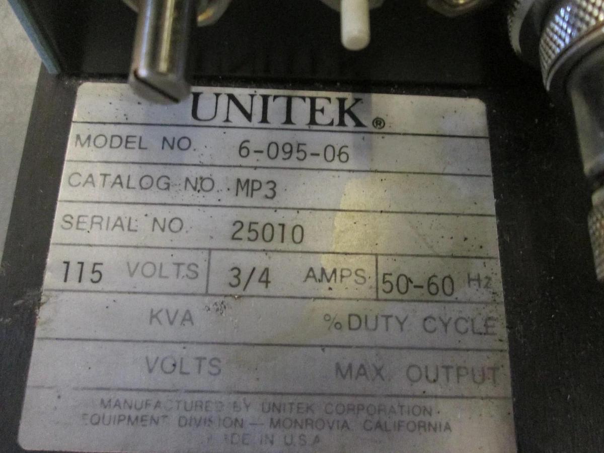 Used Unitek, Micropull III, 6-095-06, Wire Bond PullTester, 115V, 3/4A. 50-60Hz, Used