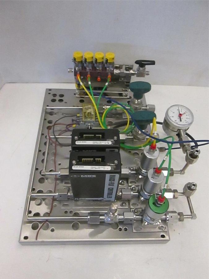 Used MRL Sandvik horizontal furnace 2 loop gas panel, complete with shut off and air