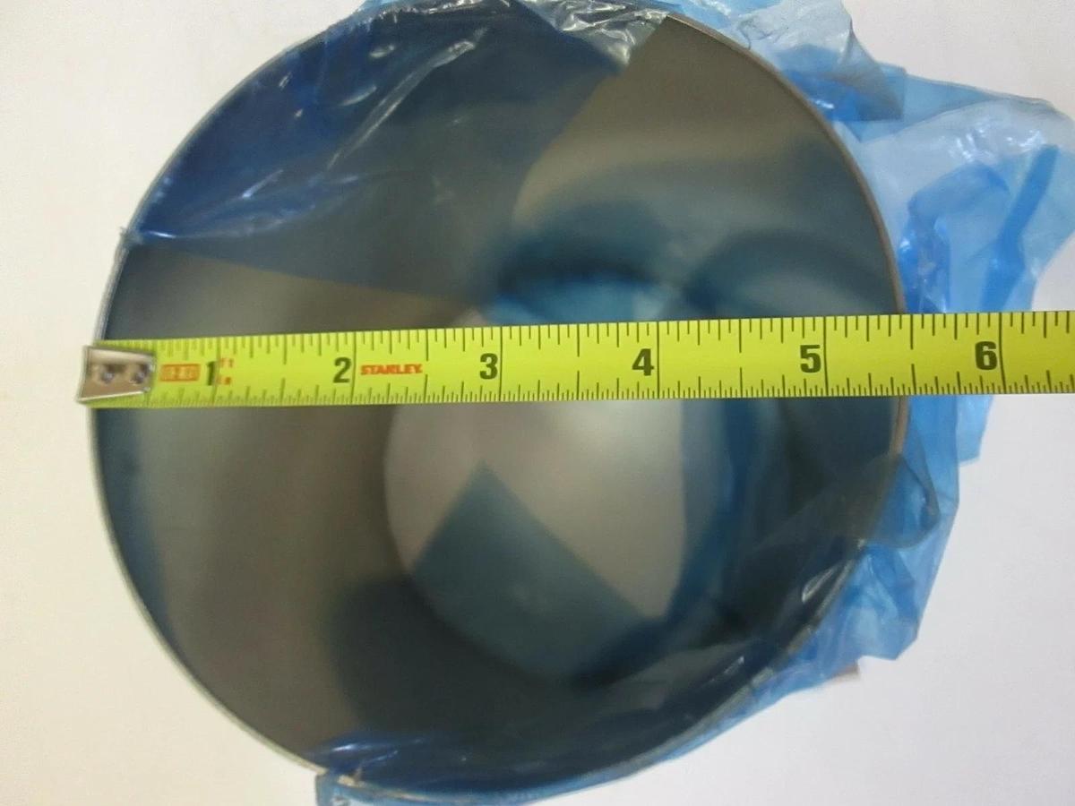 Used Applied Materials Flange, Round to Square Assy, 112370-01 6" x 6" x 5 1/2", Used