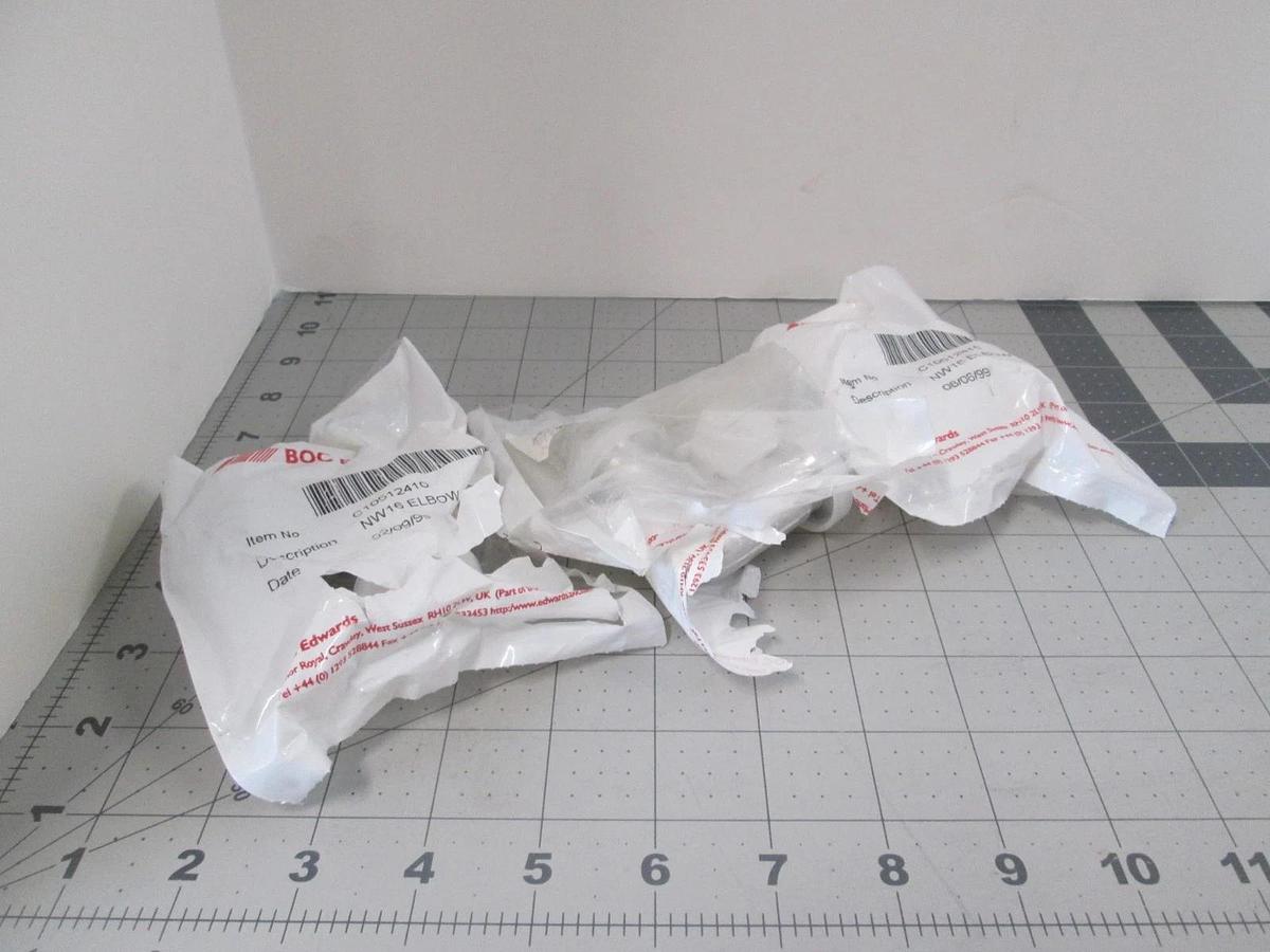 BOC Edwards, NW16 Elbow, 90 Degree Elbow, New, Lot of 3