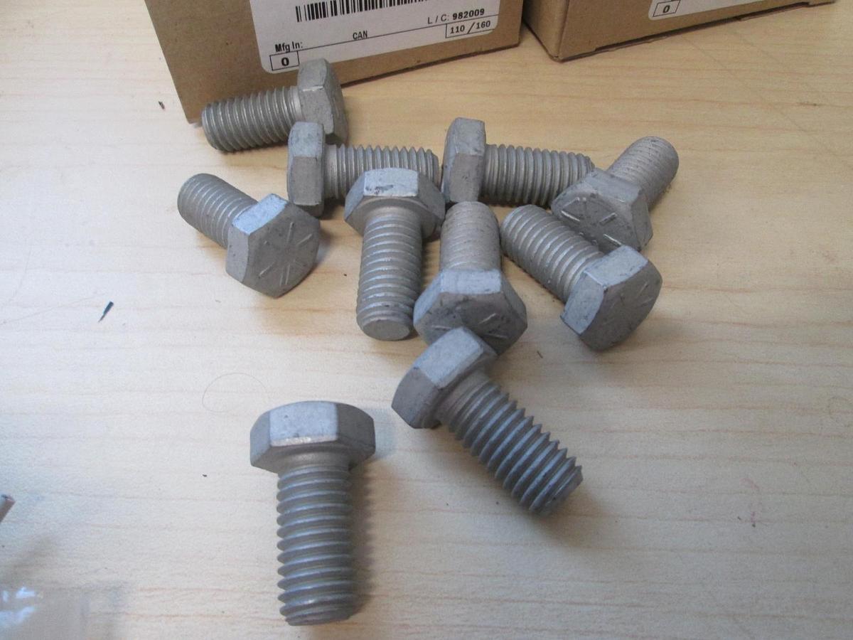 Hex Head Cap Screw UST237607, 1/2"-13 x 1" Armor Coat Steel, Lot of 30 New