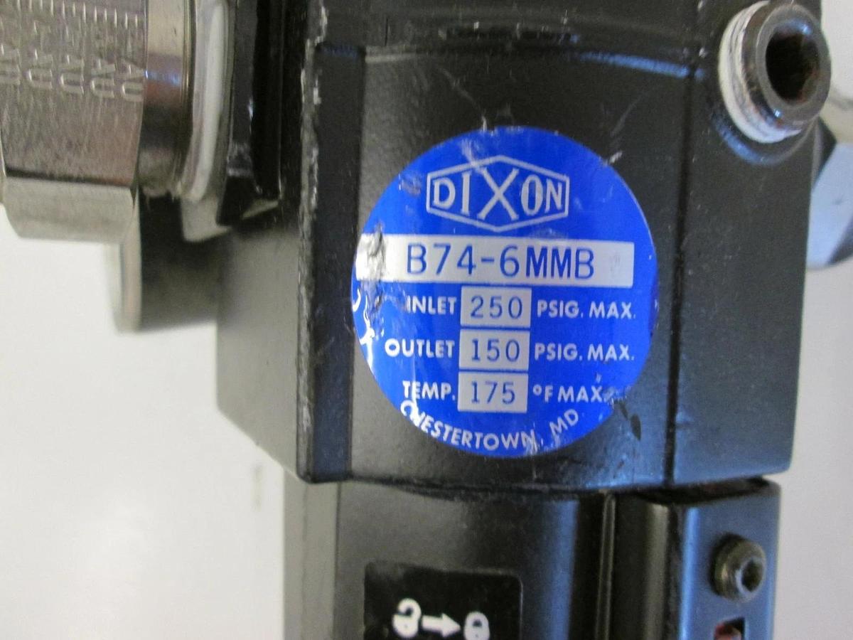 Used Dixon B74-6MMB Regulator with 0-160 Gauge, Used