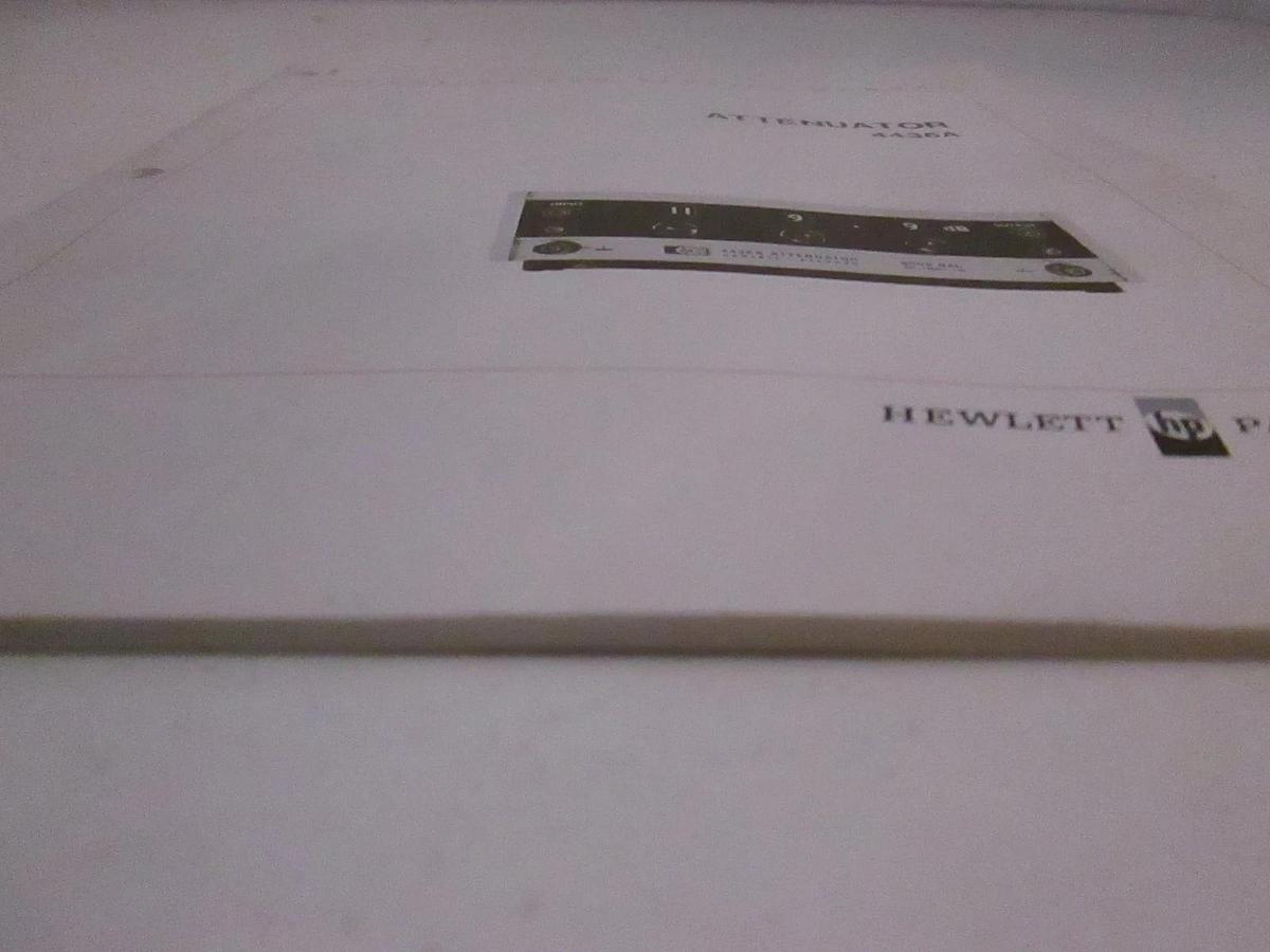 Used HP Attenuator 4436A Operating and Service Manual, Used