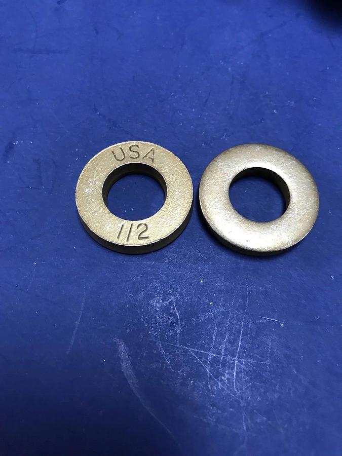 Used Z9274 Flat Washer, Yellow Zinc, for 1/2" Screw, Lot of 417