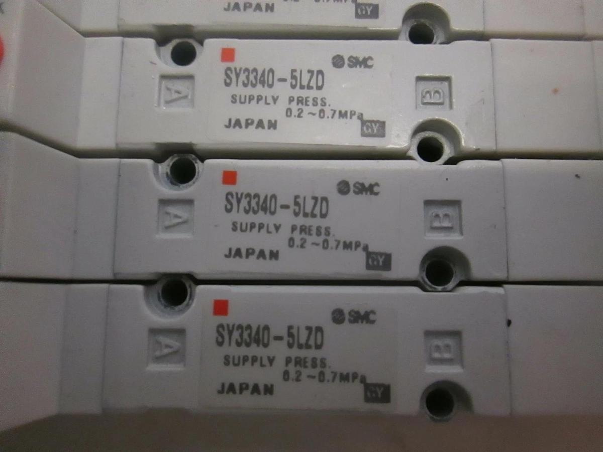 Used SMC, Solenoid Valve, SY3340-5LZD, Used, Lot of 8