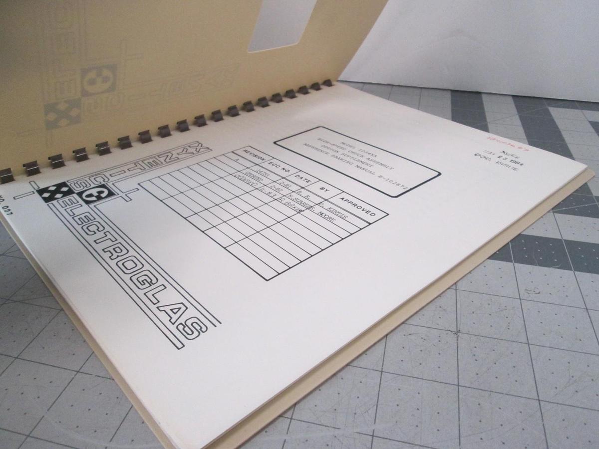 Used Electroglas, Model 1034x, High Speed Chuck Assy, Reference Drawing Manual, Used