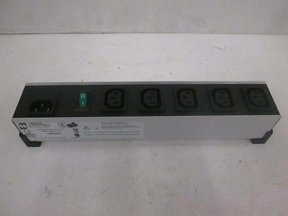 Used Hammond Manufacturing Power Strip 1581H5, New