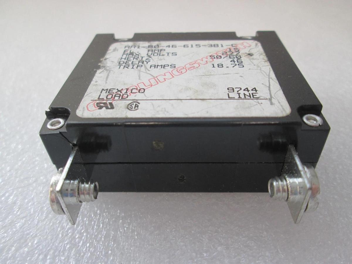 Carlingswitch, AA1-80-46-615-381-C, Circuit Breaker, 15A, New