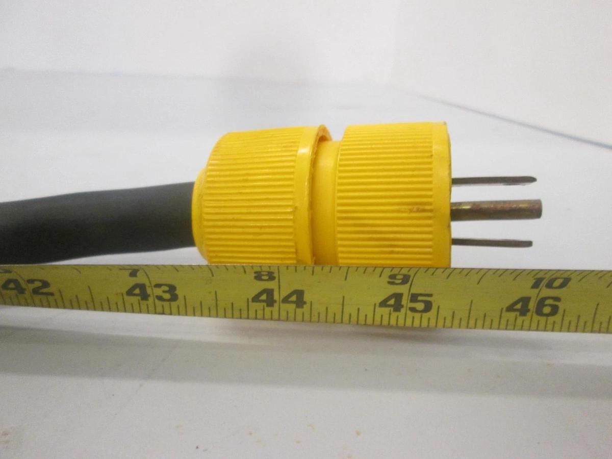 Used Carol, P-123-70-MSHA, Type SOW-A, 12/3, Power Cord Cable, 46", Used