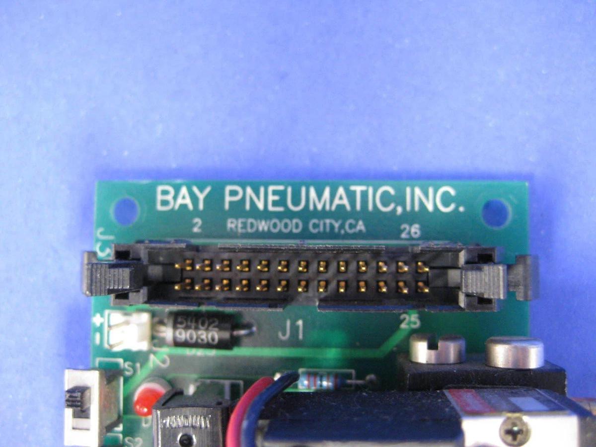 Used Bay Pneumatic Inc BES-501-8 PCB w/ Humphrey HA010E1 Solenoid Valves, Used