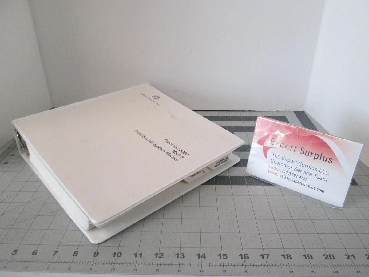 Used Applied Materials, Precision 5000 Mark 2 Delta/SACVD System Manual, Used