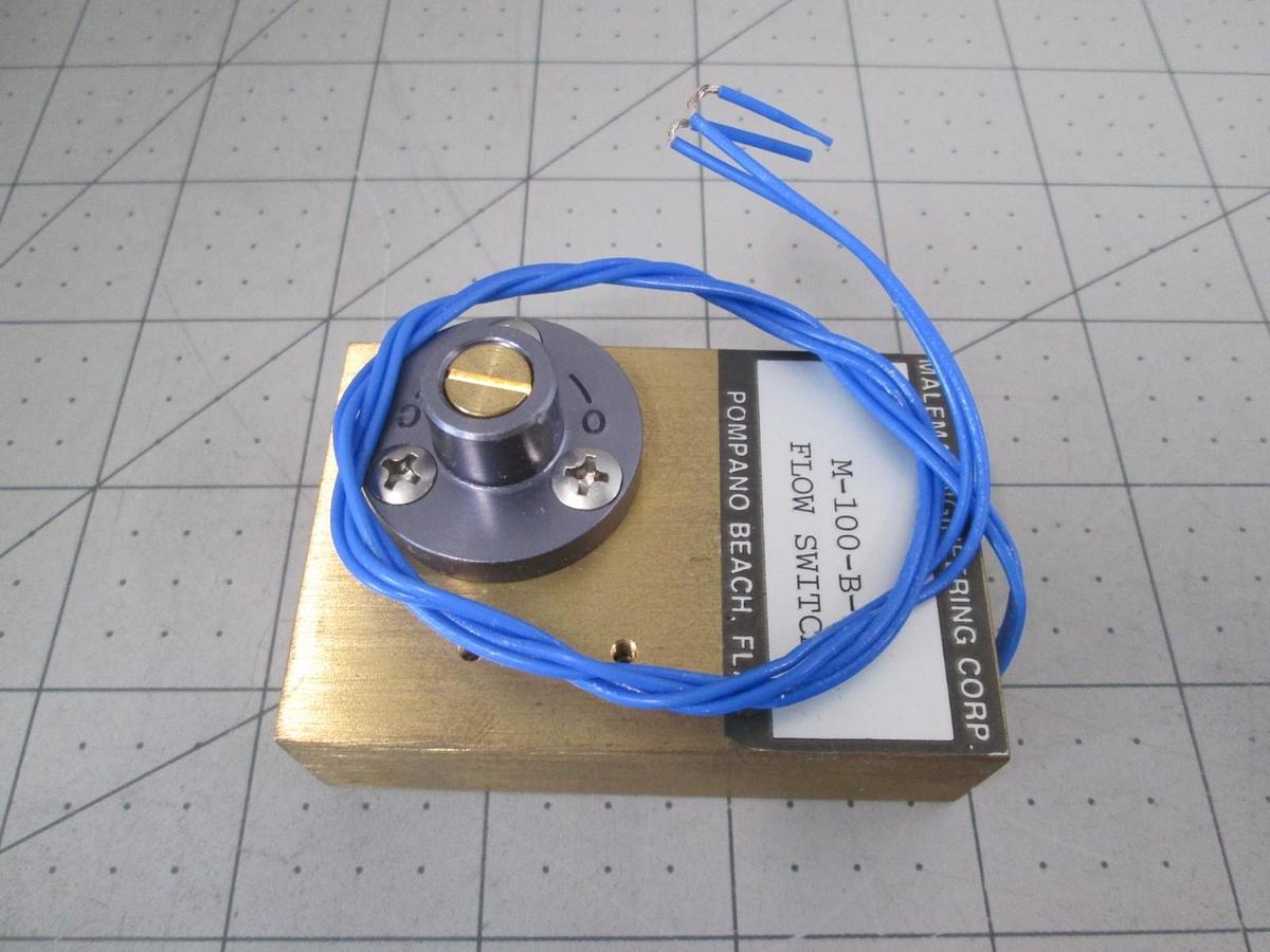 Malema Engineering, M-100-B-2, Brass Flow Switch, 1/8", FNPT, New