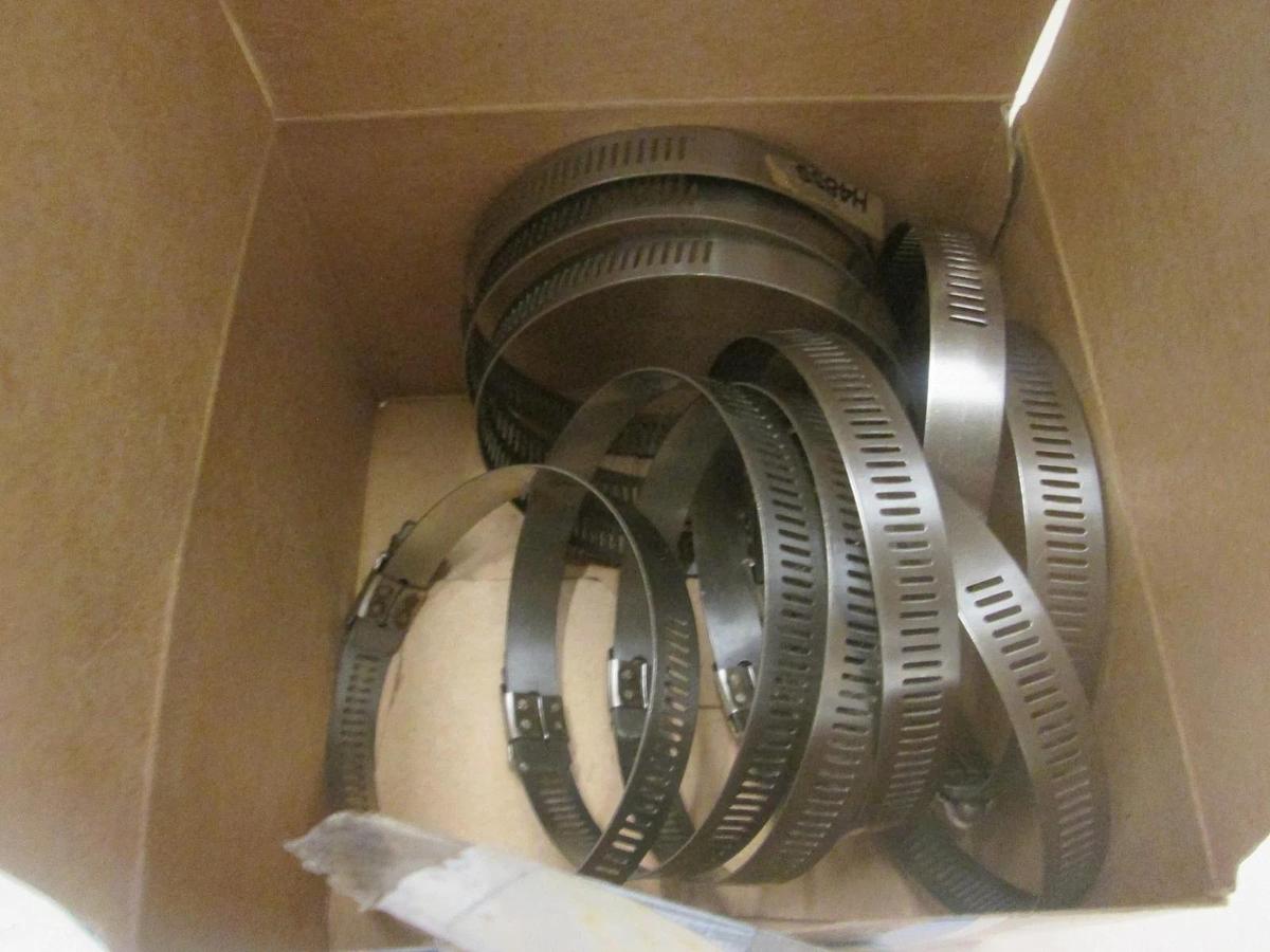 GOLD SEAL CLAMPS, H48SS, HOSE CLAMP 7/16 Band 2 3/16min To 3 1/2max, New, Lot10