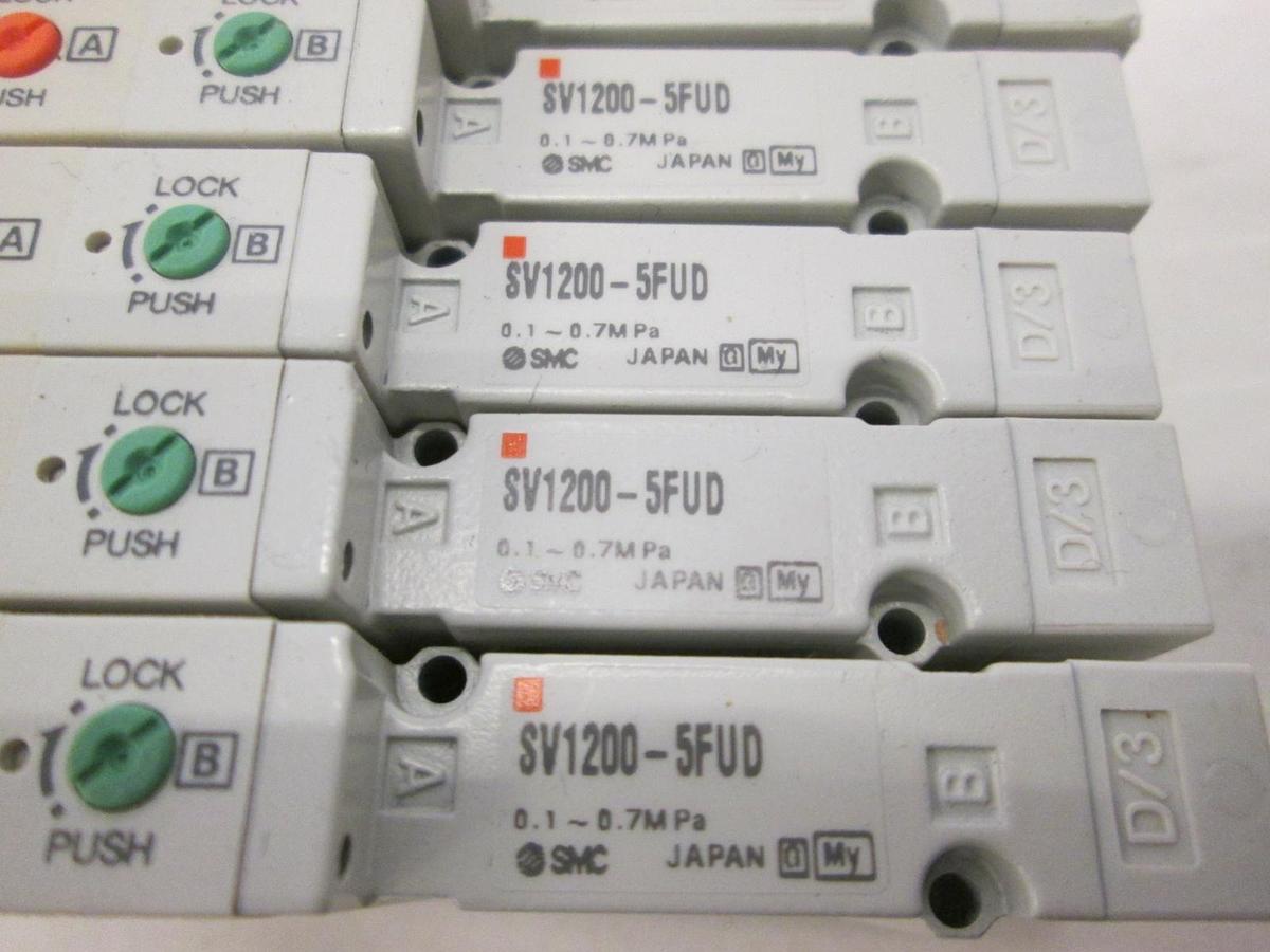 Used SMC, SV1200-5FU, Solenoid Valve, Used, Lot of 6