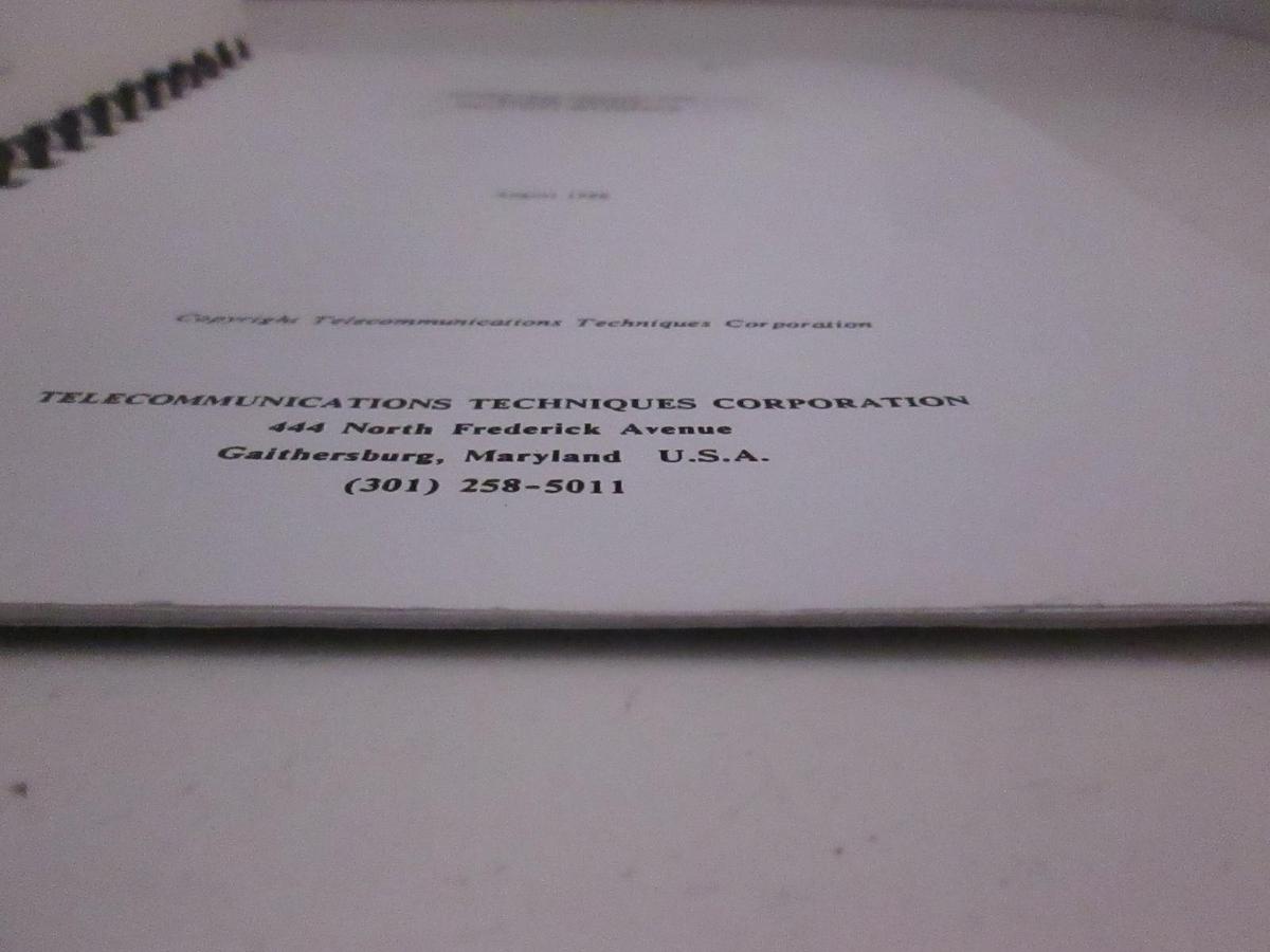 Used TTC DS1C/DS2 Interface Model 30447A, Operating Manual, Used