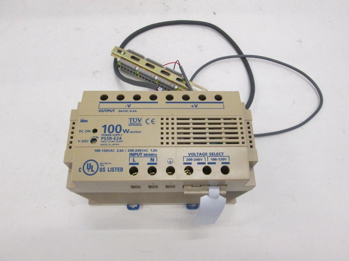 Used Idec, PS5R-E24, 100 Watt Output Power Supply w/ 20 Terminal Blocks, Used