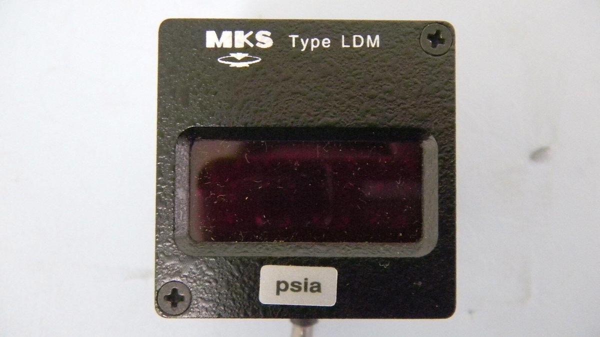 Used MKS LDM-A51PA3DF1 Local Display Module, Type: LDM- Red Display, 50PSI, NIB