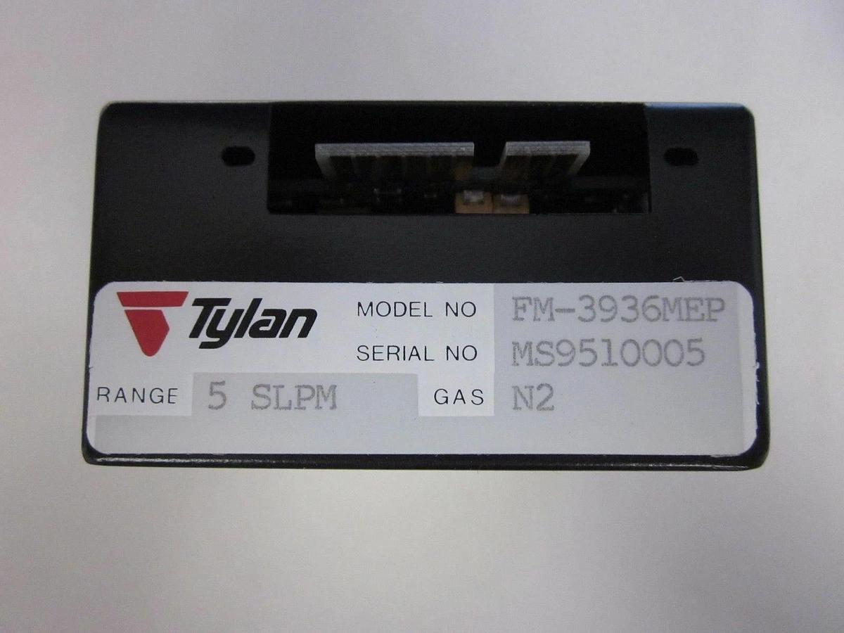 Used Tylan FM-3936MEP MFC, Range- 5SLPM, Gas- N2, 1/4" Male VCR In/Out